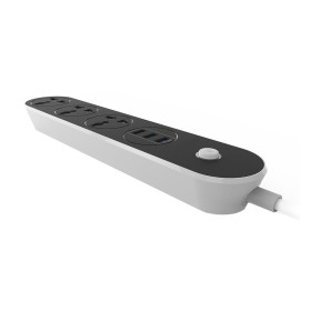 Сетевой фильтр питания ColorWay CW-CHU33B, 3 розетки/3USB Black 1.8M