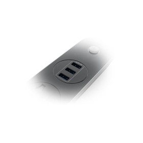 Сетевой фильтр питания ColorWay CW-CHU33B, 3 розетки/3USB Black 1.8M