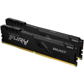 Модуль памяти для компьютера DDR4 16GB (2x8GB) 3600 MHz Fury Beast Black Kingston Fury (ex.HyperX) (KF436C17BBK2/16)