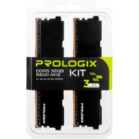 Модуль памяти для компьютера DDR5 32GB (2x16GB) 5600 MHz Black Prologix