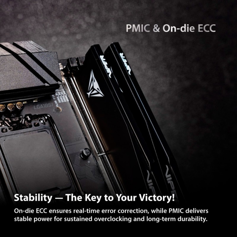 Модуль памяти для компьютера DDR5 32GB (2x16GB) 6400 MHz Viper Elite 5 Ultra RGB Patriot (VEUR532G6432K)