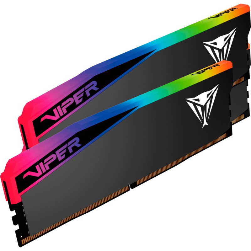 Модуль памяти для компьютера DDR5 32GB (2x16GB) 6400 MHz Viper Elite 5 Ultra RGB Patriot (VEUR532G6432K)