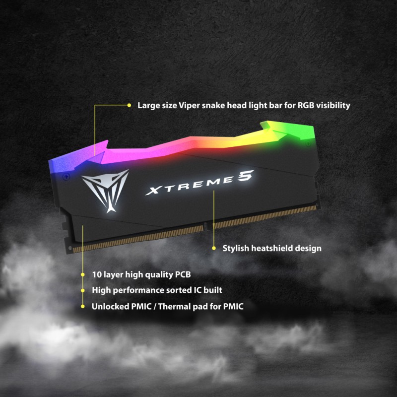 Модуль памяти для компьютера DDR5 32GB (2x16GB) 6400 MHz Viper Xtreme 5 Patriot (PVX532G64C32K)