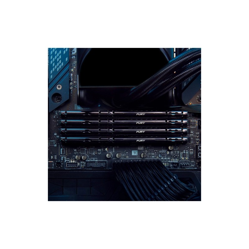 Модуль пам'яті для комп'ютера DDR5 64GB (2x32GB) 5200 MHz Beast Black Kingston Fury (ex.HyperX) (KF552C40BB2K2-64)