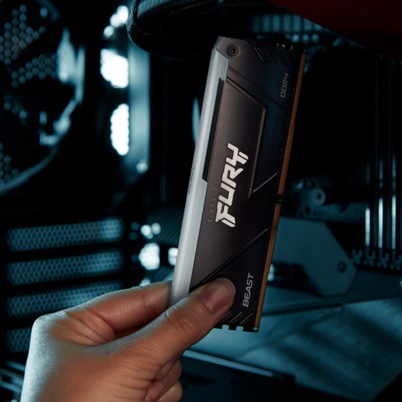Модуль пам'яті для комп'ютера DDR4 16GB 3200 MHz Beast RGB Kingston Fury (ex.HyperX) (KF432C16BB12A/16WP)