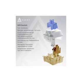 Клавиатура Ajazz AK820 Pro Gift Switch Purple RGB USB/Wireless/Bluetooth UA Purple (AK820PRO-G-PWB)