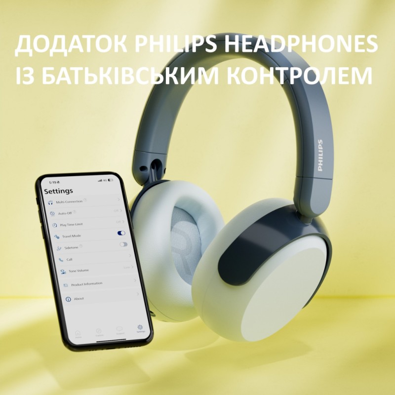 Наушники Philips TAK5500RT/00 Wireless Blue (TAK5500RT/00)