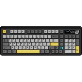 Клавиатура Ajazz AK980 V2 Gift Switch V2 Wireless/Bluetooth/USB UA Black/Grey/Yellow (AK980-V2-G-BGY)