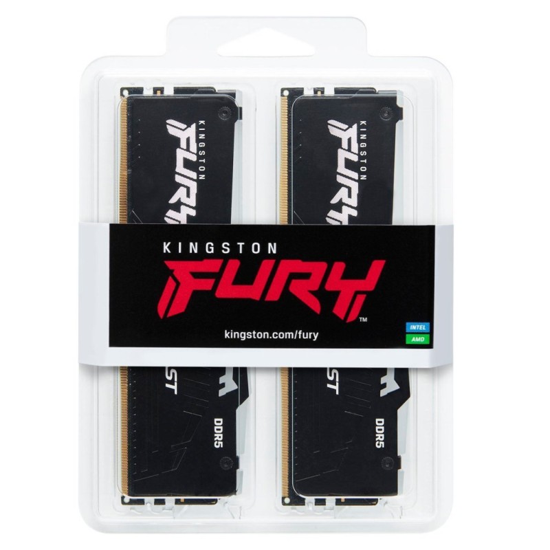 Модуль памяти для компьютера DDR5 64GB (2x32GB) 5600 MHz Beast RGB Kingston Fury (ex.HyperX) (KF556C36BBEAK2-64)