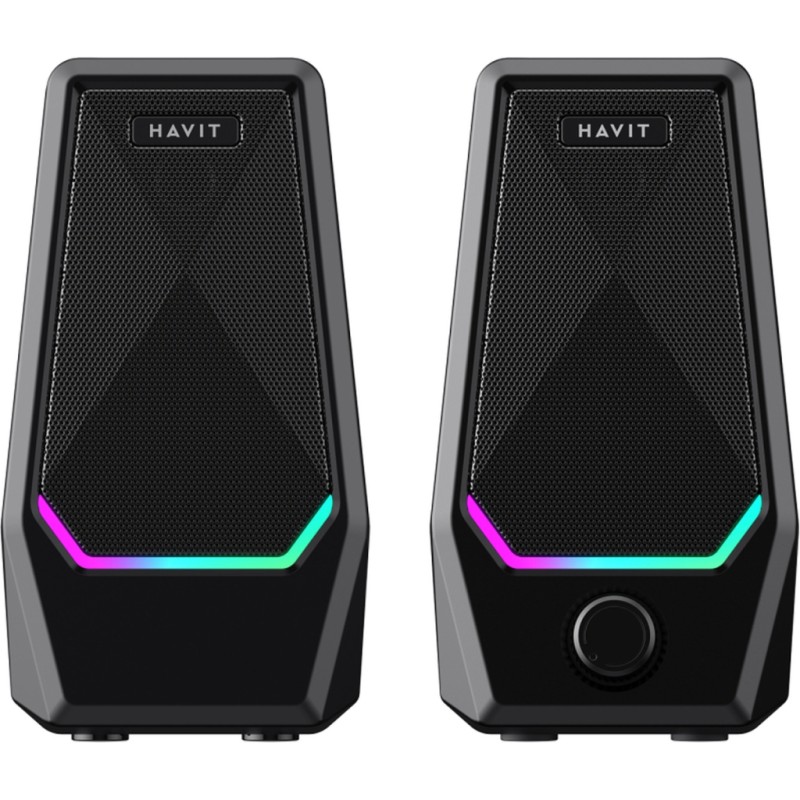 Акустическая система Havit SK768 USB RGB Black (6939119042585)