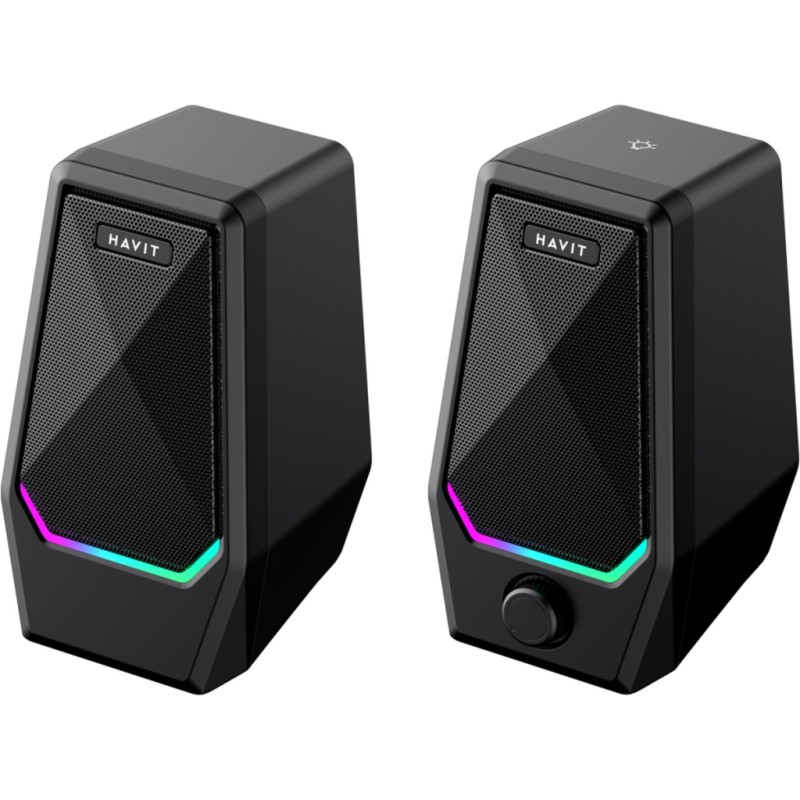 Акустическая система Havit SK768 USB RGB Black (6939119042585)