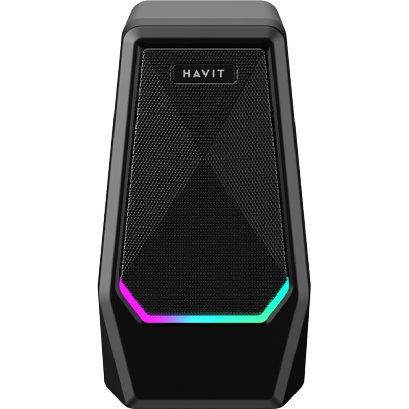 Акустическая система Havit SK768 USB RGB Black (6939119042585)