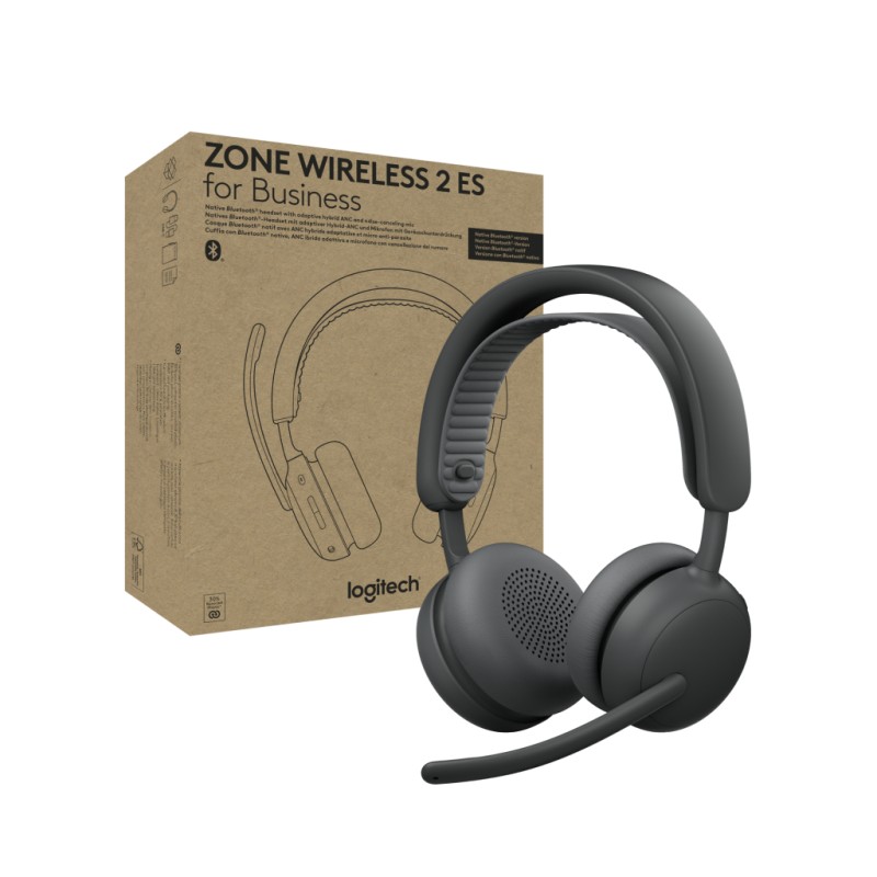 Наушники Logitech Zone Wireless 2 ES for Business Graphite (981-001512)