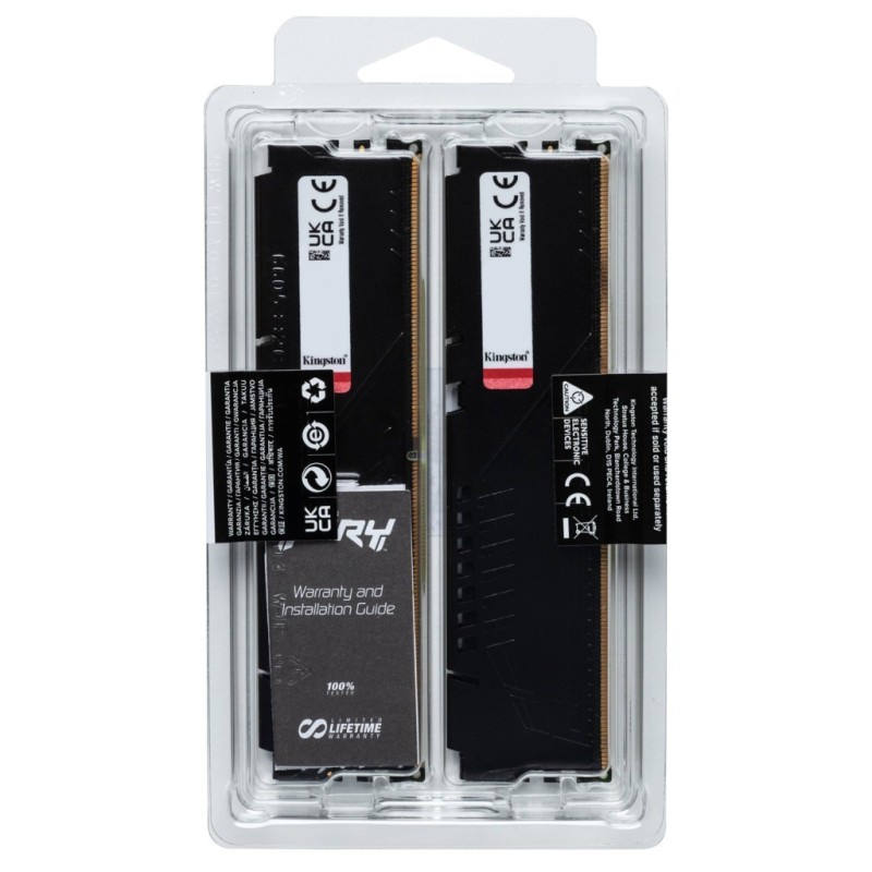 Модуль памяти для компьютера DDR5 64GB (2x32GB) 5600 MHz Beast EXPO Black Kingston Fury (ex.HyperX) (KF556C40BB2K2-64)