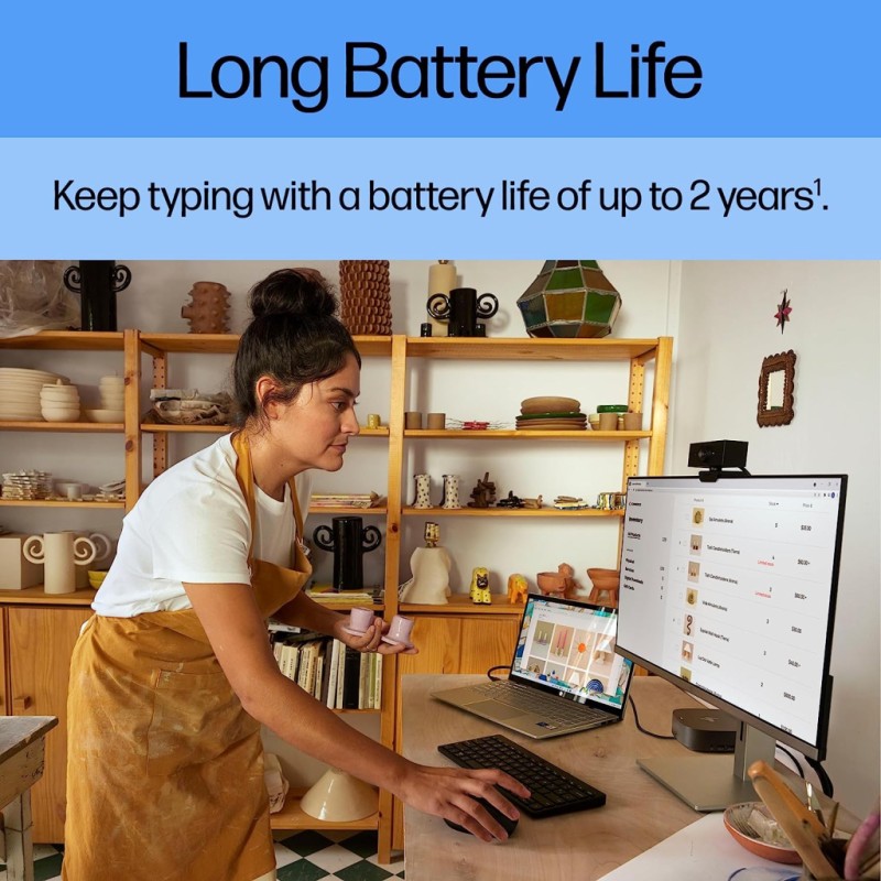 Клавиатура HP 350 Compact Multi-Device Bluetooth UA Black (692S8AA)