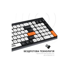 Клавиатура OfficePro SK985BO Bluetooth/Wireless UA Black/White (SK985BO)