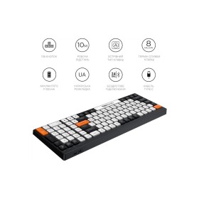 Клавиатура OfficePro SK985BO Bluetooth/Wireless UA Black/White (SK985BO)