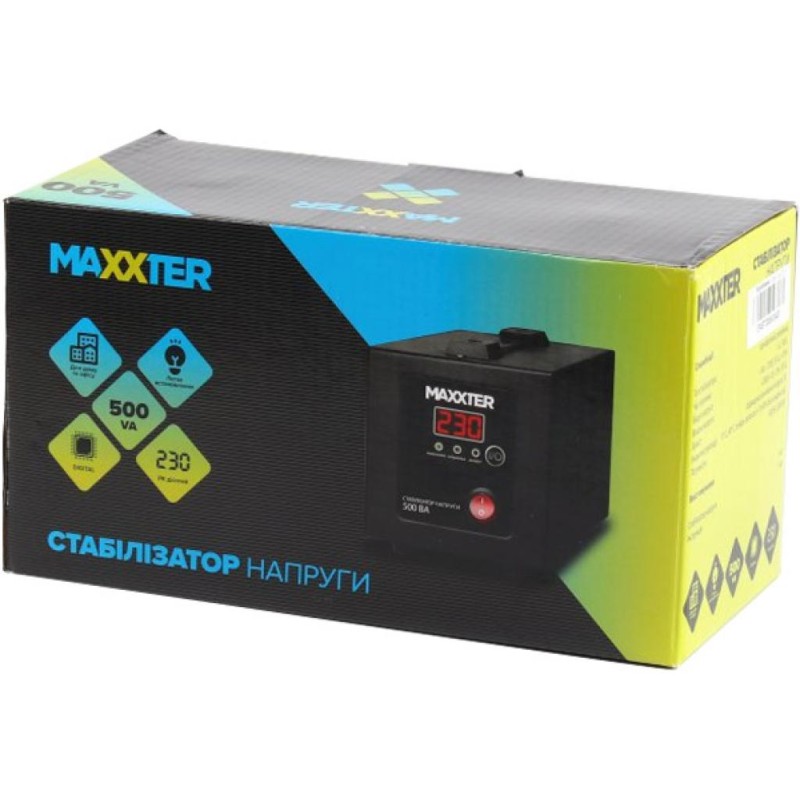 Стабилизатор Maxxter MX-AVR-E500-01