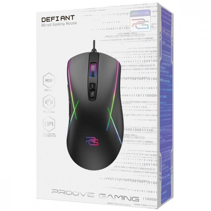 Дротова ігрова миша Proove Gaming Defiant