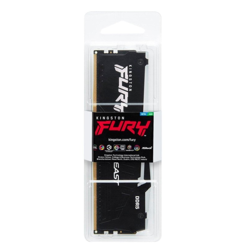 Модуль пам'яті для комп'ютера DDR5 64GB 5600 MHz Beast RGB EXPO Black Kingston Fury (ex.HyperX) (KF556C36BBEA-64)