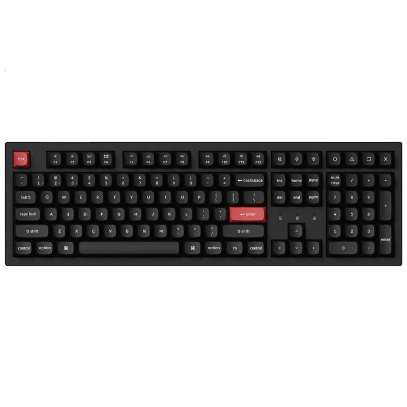 Клавиатура Keychron K10 PRO K pro Red RGB Wireless/Bluetooth/USB-А UA Black (K10P-B1-UA)
