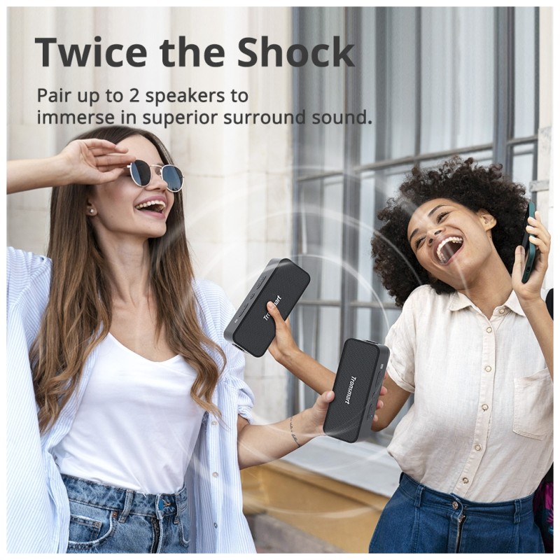 Акустическая система Tronsmart T2 Plus Upgraded Black (1019754)