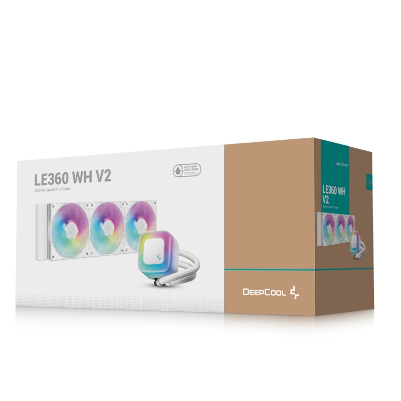 Система жидкостного охлаждения Deepcool LE360 WH V2 (R-LE360-WHAMMN-G-2)