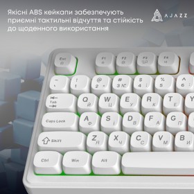 Клавиатура Ajazz AF98 USB UA White (AF98-W)