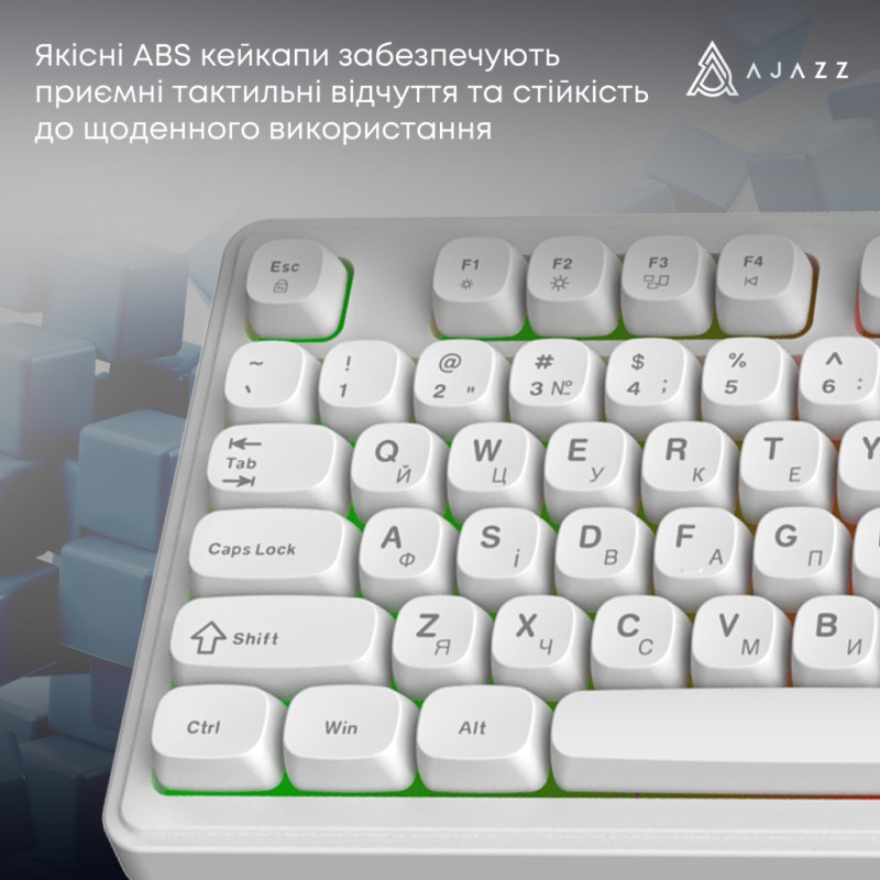 Клавиатура Ajazz AF98 USB UA White (AF98-W)