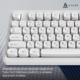 Клавиатура Ajazz AF98 USB UA White (AF98-W)