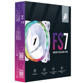 Кулер для корпуса 1stPlayer FS7 White (FS7-WH-1IN1)