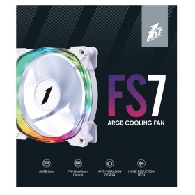 Кулер для корпуса 1stPlayer FS7 White (FS7-WH-1IN1)