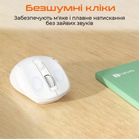 Мышка Meetion BTM032 Wireless/Bluetooth/USB White (MT-BTM032-B)