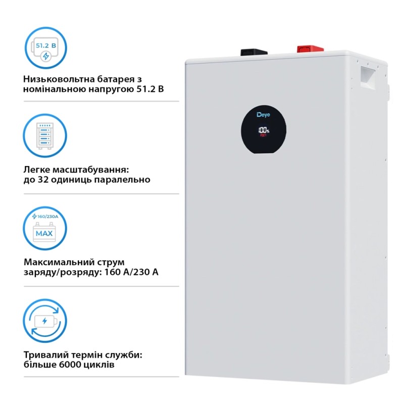 Батарея LiFePo4 Deye SE-F16-С, 51.2V - 314Ah, 16kWh (SE-F16-С)