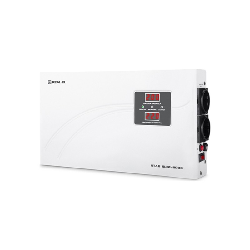 Стабилизатор REAL-EL STAB SLIM-2000, white (EL122400008)