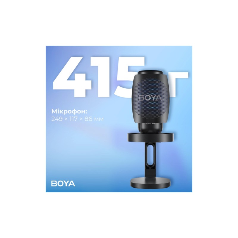 Микрофон Boya K3-02 RGB Type-C/3,5 мм Black (BOYA K3-02)