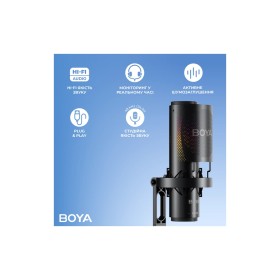 Микрофон Boya K3-02 RGB Type-C/3,5 мм Black (BOYA K3-02)