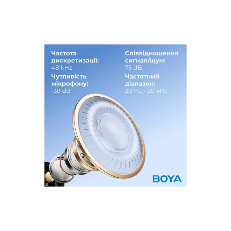 Микрофон Boya K3-02 RGB Type-C/3,5 мм Black (BOYA K3-02)