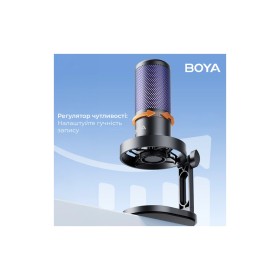 Микрофон Boya K3-02 RGB Type-C/3,5 мм Black (BOYA K3-02)