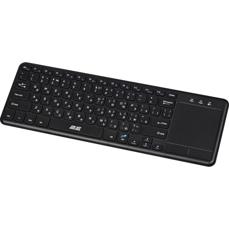 Клавиатура 2E KT100 Touch Wireless UA Black (2E-KT100WB_UA)