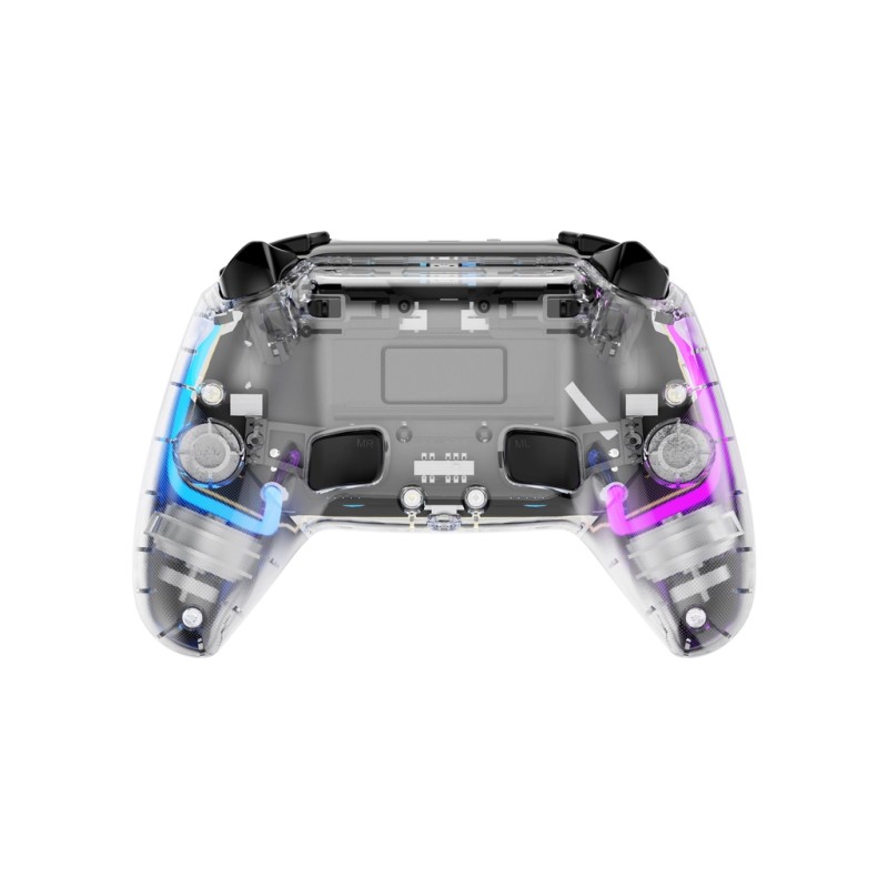 Геймпад GamePro GPS13T BT 5.3/USB/PC/iOS/Android/PS3/PS4 RGB Transparent (GPS13T)