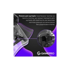 Геймпад GamePro GPS13T BT 5.3/USB/PC/iOS/Android/PS3/PS4 RGB Transparent (GPS13T)
