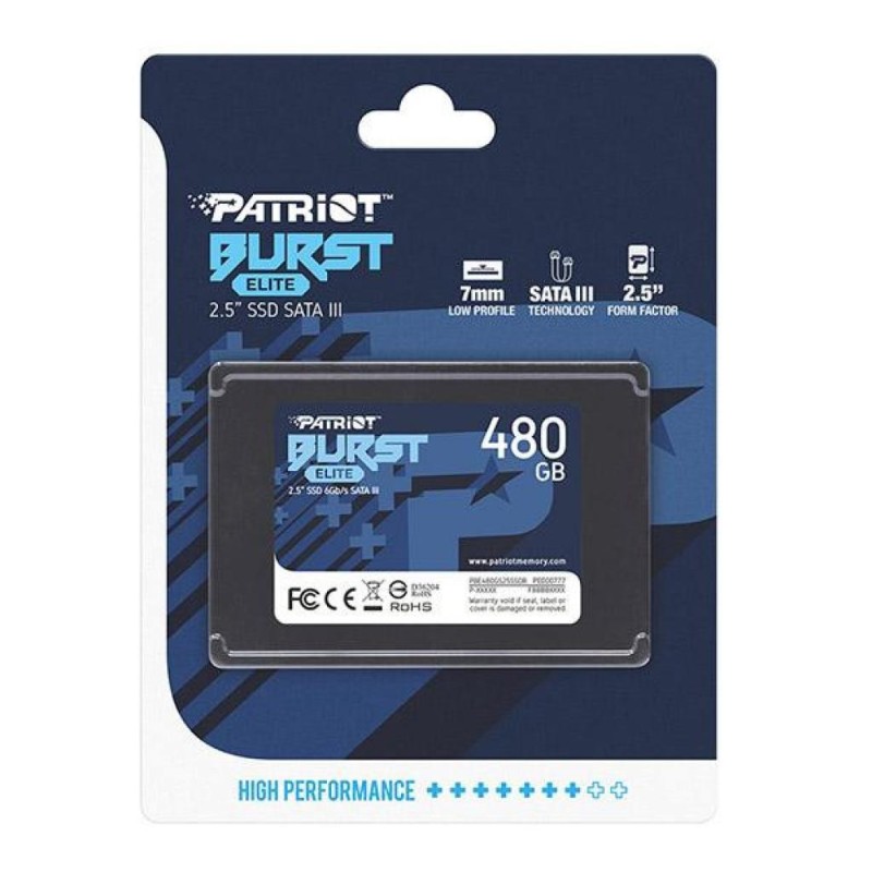 Накопитель SSD 2.5" 480GB Burst Elite Patriot (PBE480GS25SSDR)