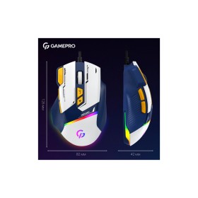 Мышка GamePro GM300BL USB Blue/White (GM300BL)