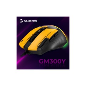Мышка GamePro GM300Y USB Yellow/Black (GM300Y)