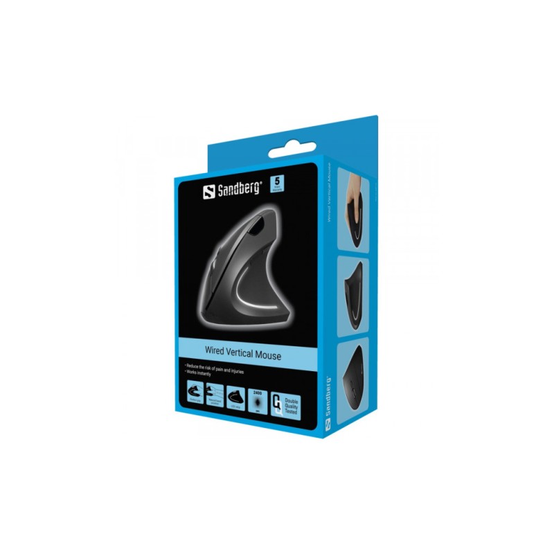 Мышка Sandberg Vertical Mouse Pro USB Black (630-14)