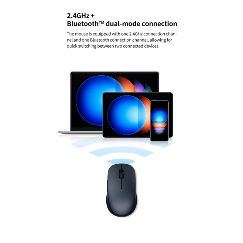 Мышка Xiaomi Dual-mode Wireless Mouse 2 Black (BHR8850GL) (1122318)