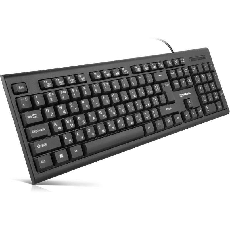 Клавіатура REAL-EL RK-507 USB Black (EL123100050)