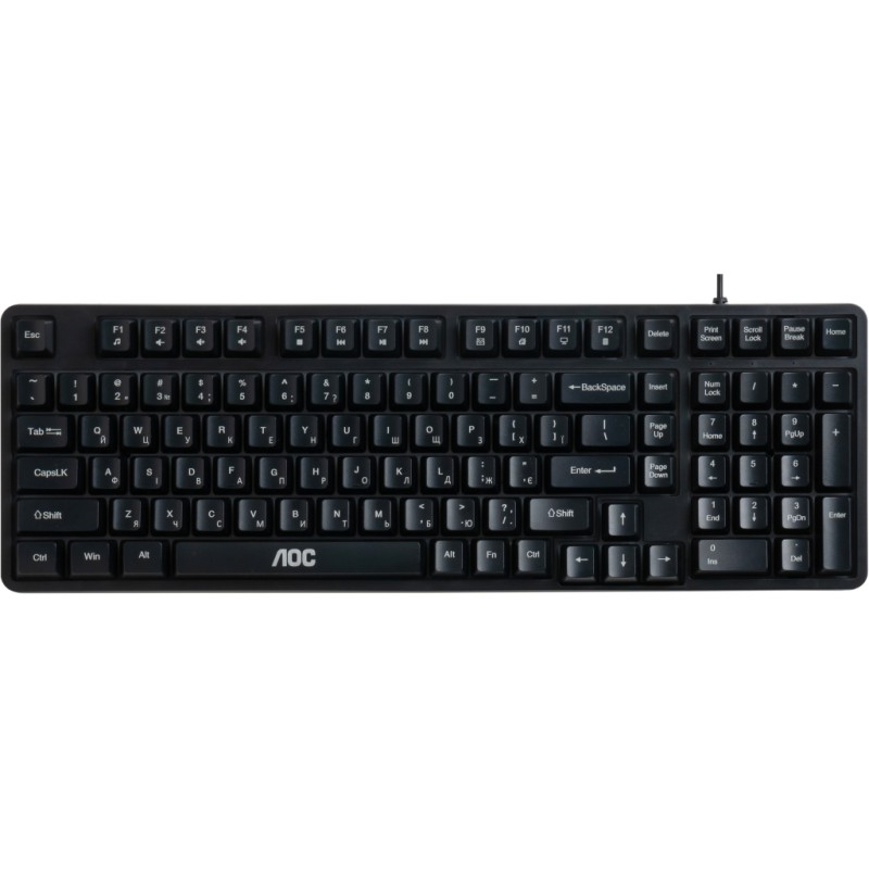 Клавіатура AOC GK116B LED USB UA Black (GK116B/97)