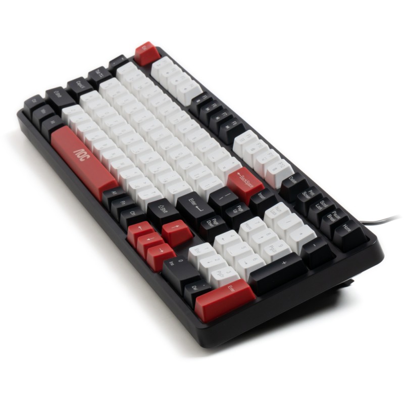 Клавіатура AOC GK116H1 LED USB UA White/Red/Black (GK116H1/97)